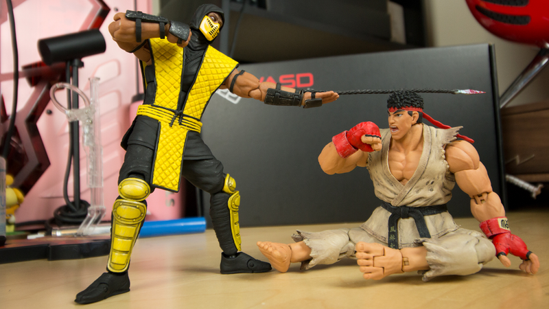 Illustration for article titled Storm Collectibles' Ryu And Scorpion Figures Are The Best Around
